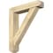 Ekena Millwork Traditional Craftsman Rough Sawn Bracket w/ Offset Brace, Douglas Fir, 6"W x 28"D x 32"H BKT0604X28X32TRA04RDF - alternate 1
